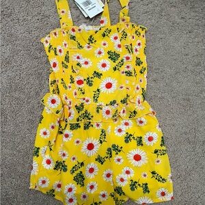 Yellow Floral Romper